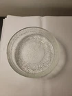 Jeanette Finlandia Clear Glass Crystal Ice Bowl 6.5 Inches Nice Tree Bark
