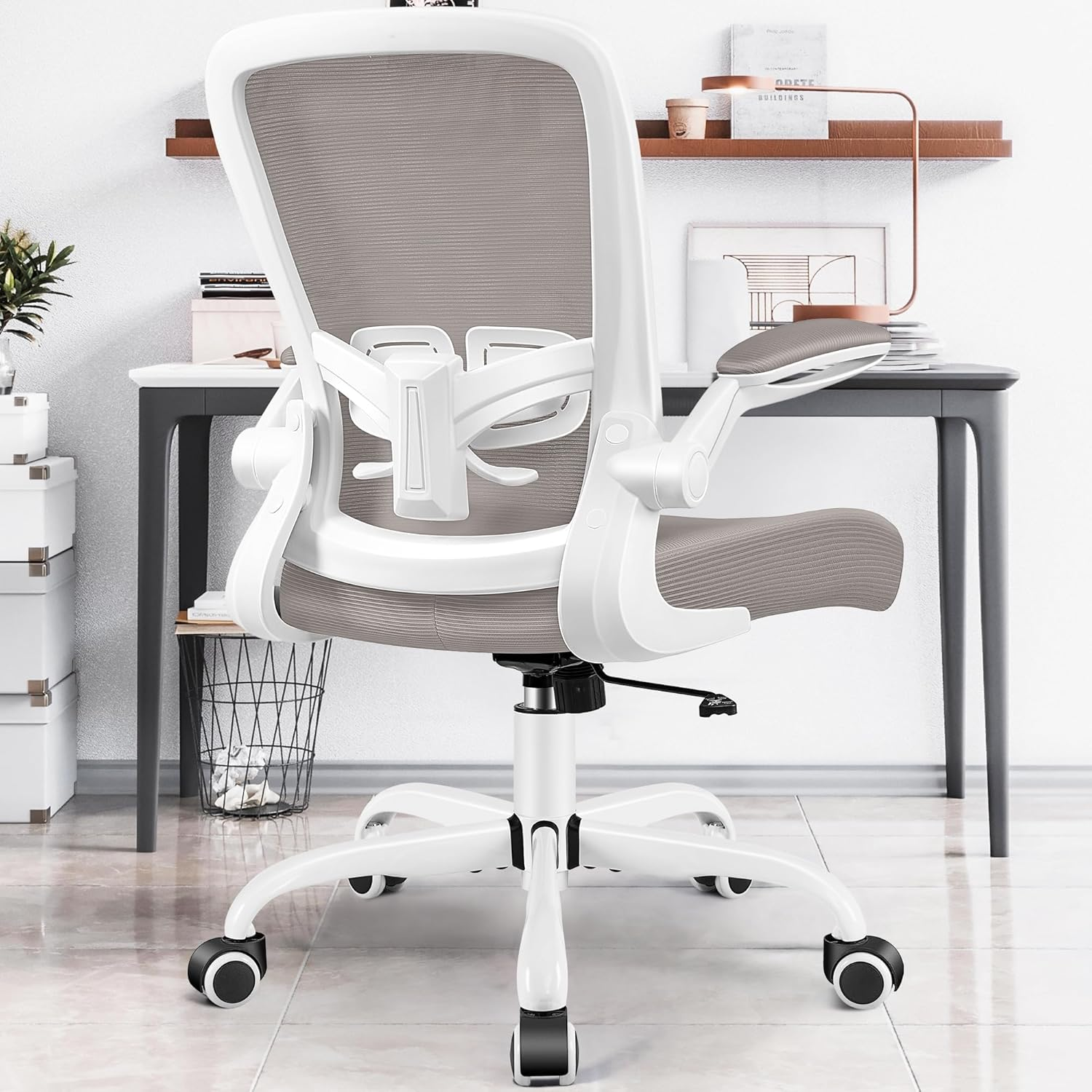 Ergonomic Office Chair with Adjustable Height Lumbar Support and Swivel-image