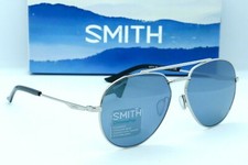 NEW SMITH WESTGATE SUNGLASSES Silver frame / Platinum Chromapop Polarized lens