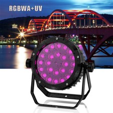 360W Waterproof RGBWA UV LED Par Light DMX Stage DJ Par Can Light Halloween IP67