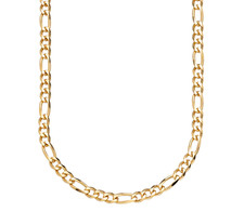 9ct Gold 24 inch Figaro Chain / Necklace - 4mm Width - UK Hallmarked