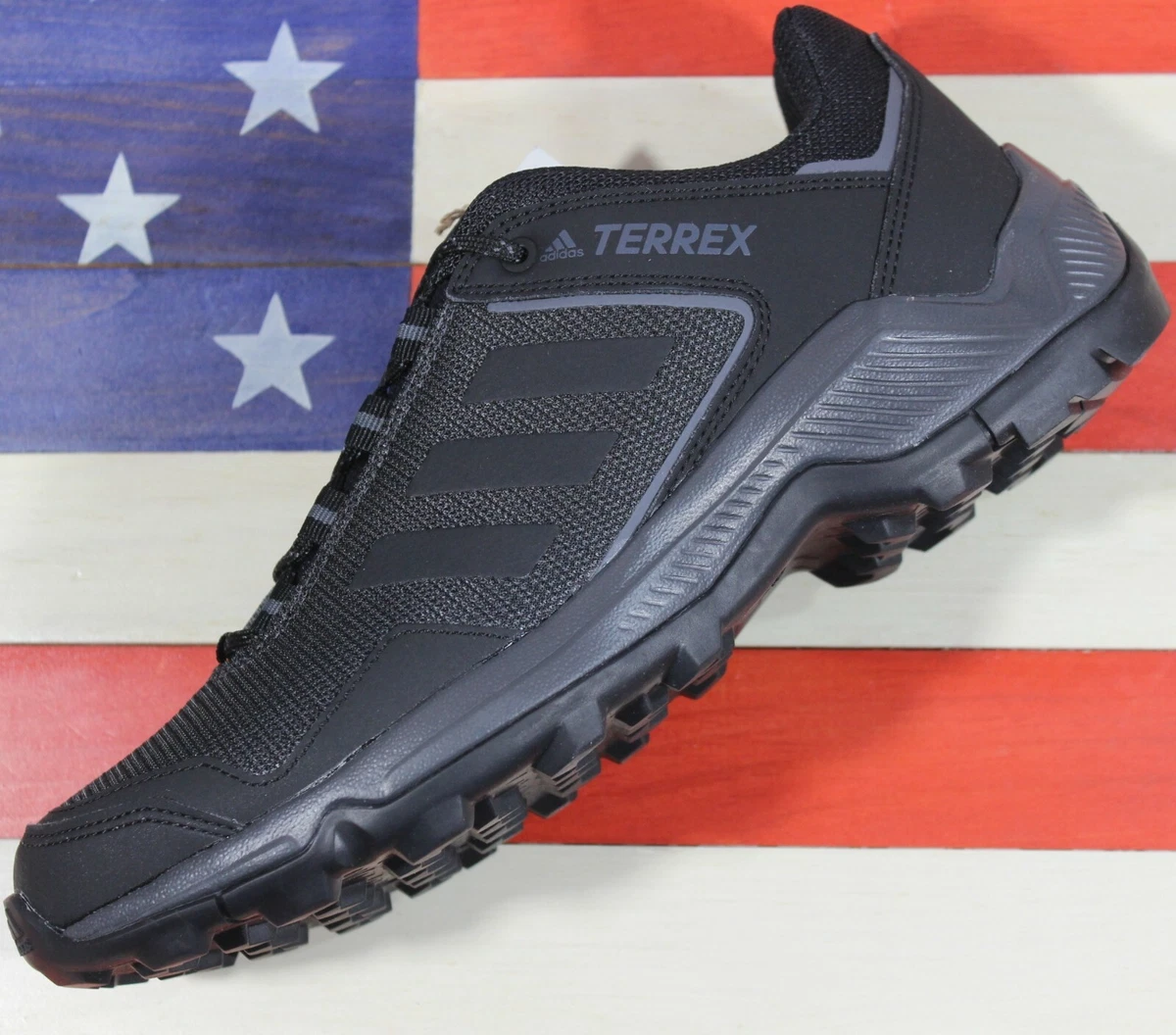 Adidas Terrex Eastrail Hiking Trail Running Shoes Boot Black Grey BC0973 Men s