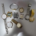 (lot of 10) Vintage Lucerne Bolivia Electra timex wind-up assorted watches