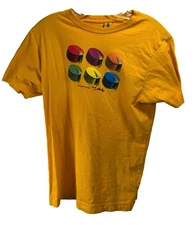 Yima Fez Men's T-Shirt - Size: Small - Color: Yellow