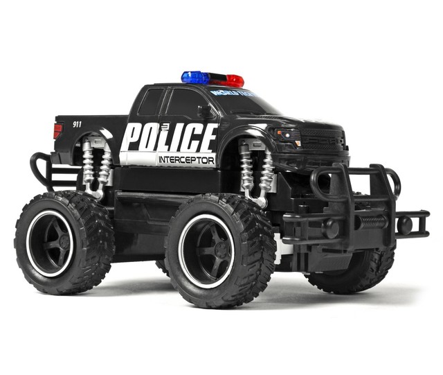 Ford F 150 Police 124 Scale Rtr Electric Remote Control Rc Monster Truck Black
