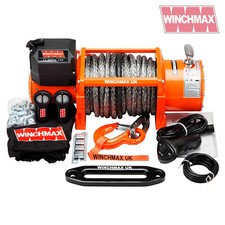 ELECTRIC WINCH 24V RECOVERY 4x4 17000 lb WINCHMAX WIRELESS SYNTHETIC DYNEEMA