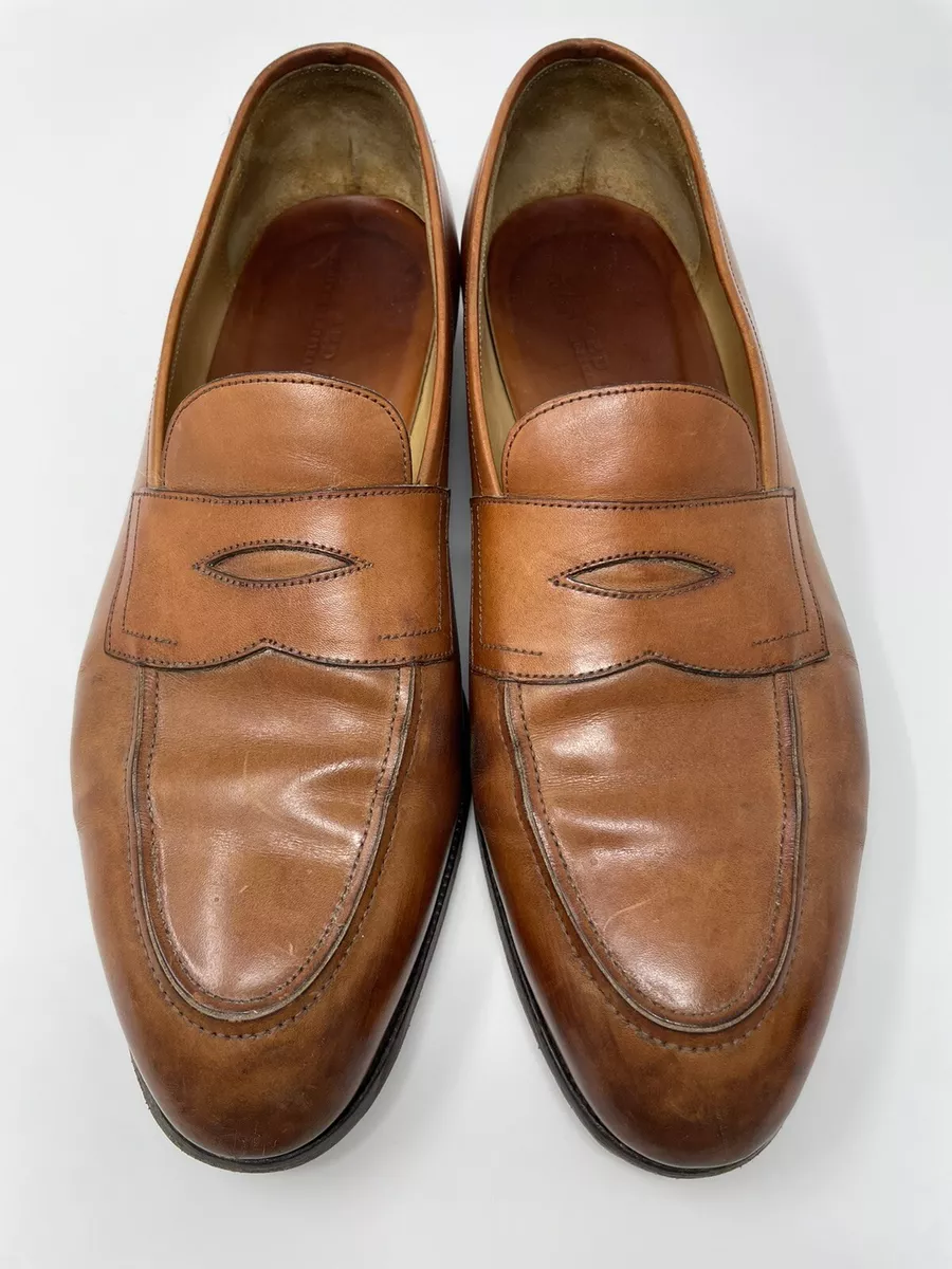 Edward Green Piccadilly Brown Leather Loafers 184 Last 11.5D