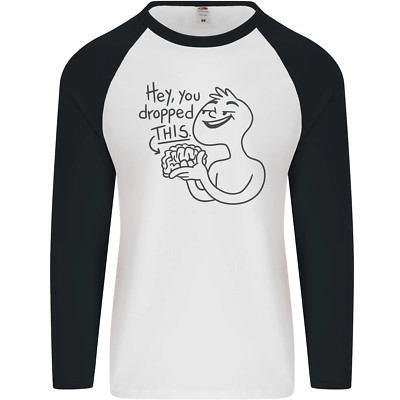 U Dropped Your Brain Baseball-T-Shirt sarkastisch dumm dumm Herren L/S