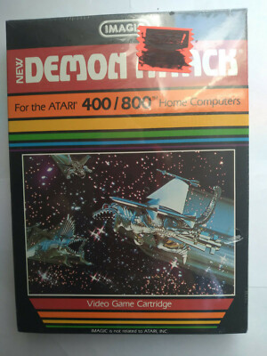 DEMON ATTACK ATARI 400 800 XL COMPUTER GAME CARTRIDGE new sealed NOS ...