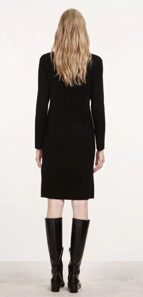 NWT Marimekko Womens Maija Knitted Extra Fine Merino Wool Dress