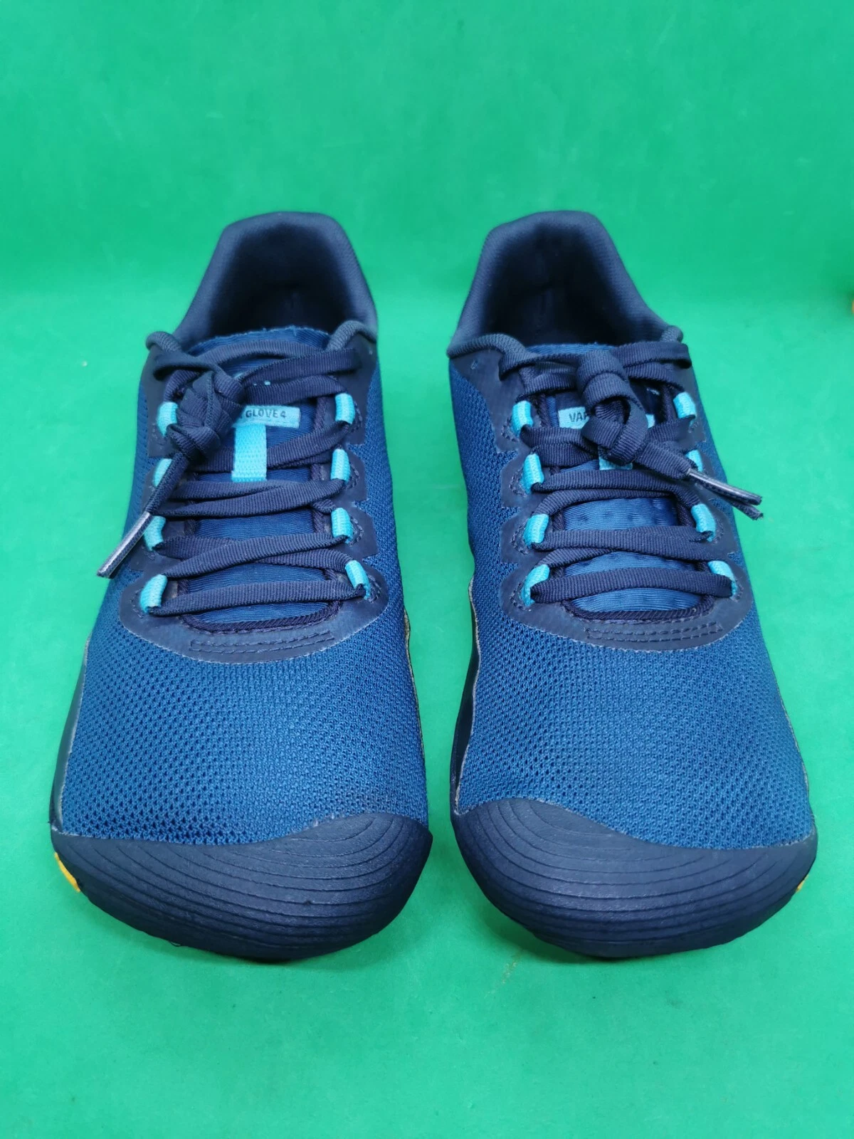 Merrell Vapor Glove 4 Women 9.5 Blue Trail Running Shoes LaceUp Sneakers J067082