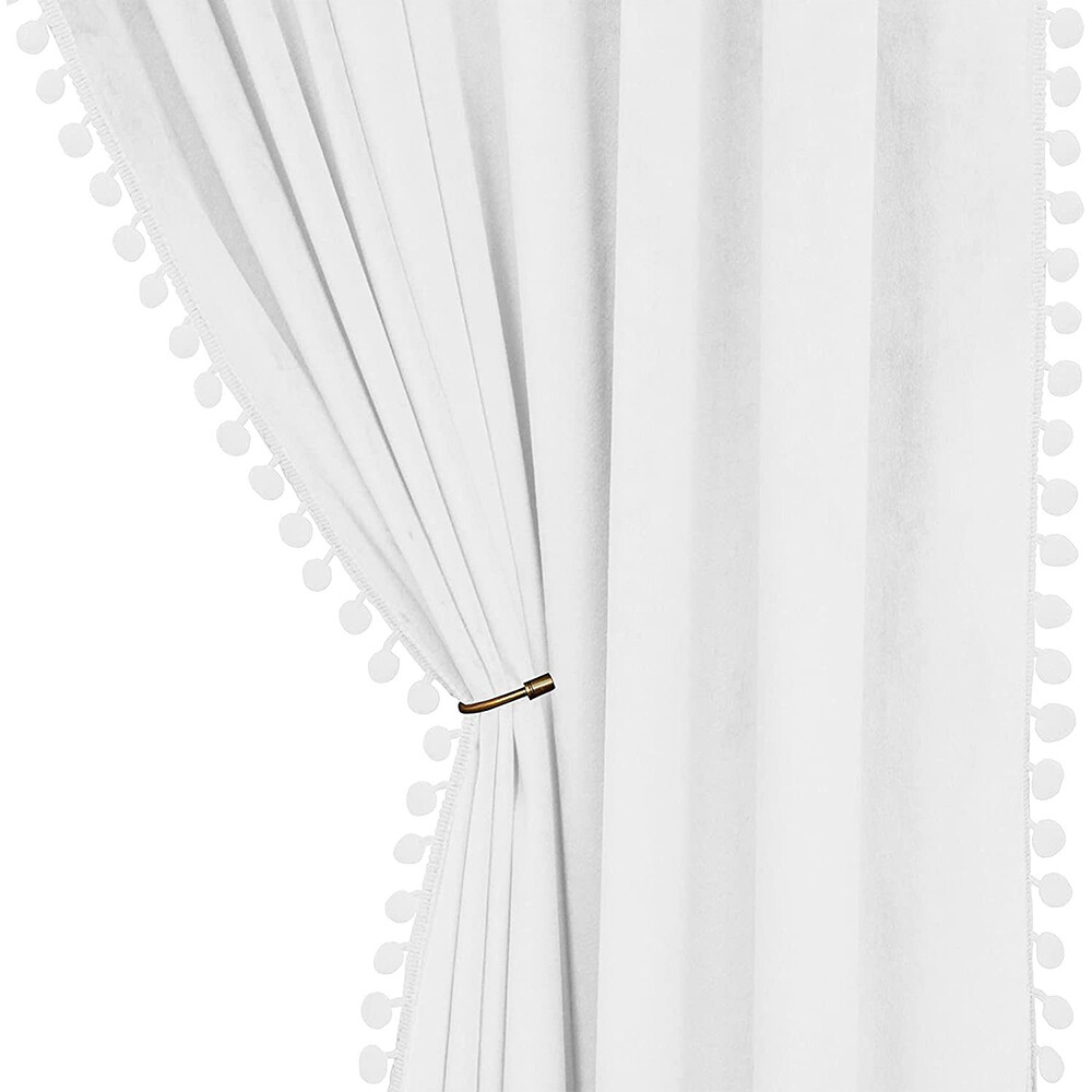 Blackout Velvet Thermal Insulated Curtains Bedroom Modern Rod Pocket