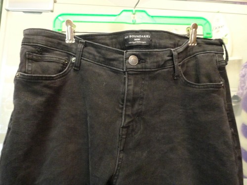 Mens Black No Boundaries Distressed Stretch Jeans - SZ 36 x 30 - Picture 4 of 6