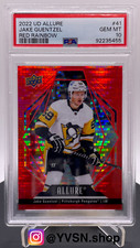 2022-23 Upper Deck Allure Red Rainbow #41 Jake Guentzel PSA 10 Tampa Bay