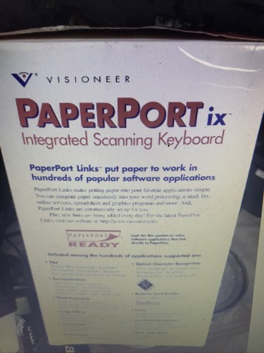 Visioneer PaperPort ix mechanical scanner/ keyboard - 第 2/3 張圖片