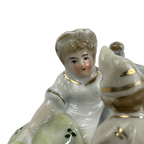 Old German Victorian Fairing Porcelain Last In Bed To Turn Off The Light 3.5” - Picture 14 of 19