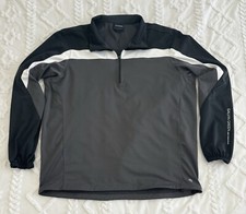 Galvin Green GORE Windstopper GOLF Jacket 1/4 Zip Gray Black Size Large