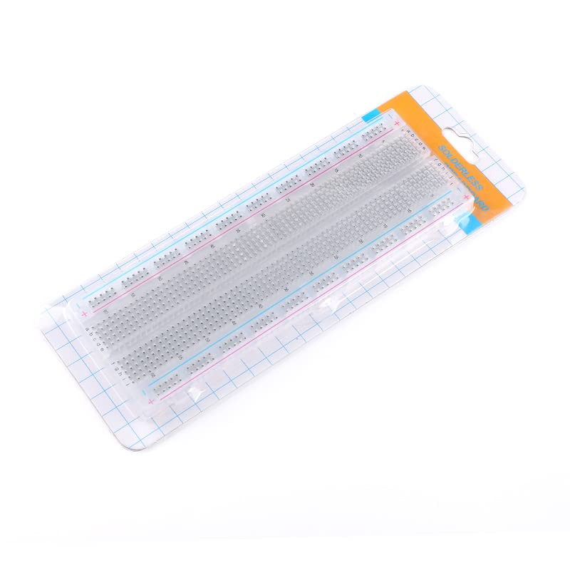 5Pcs MB-102 Breadboard Transparent Breadboard with 830 Tie Points Solderless Bre