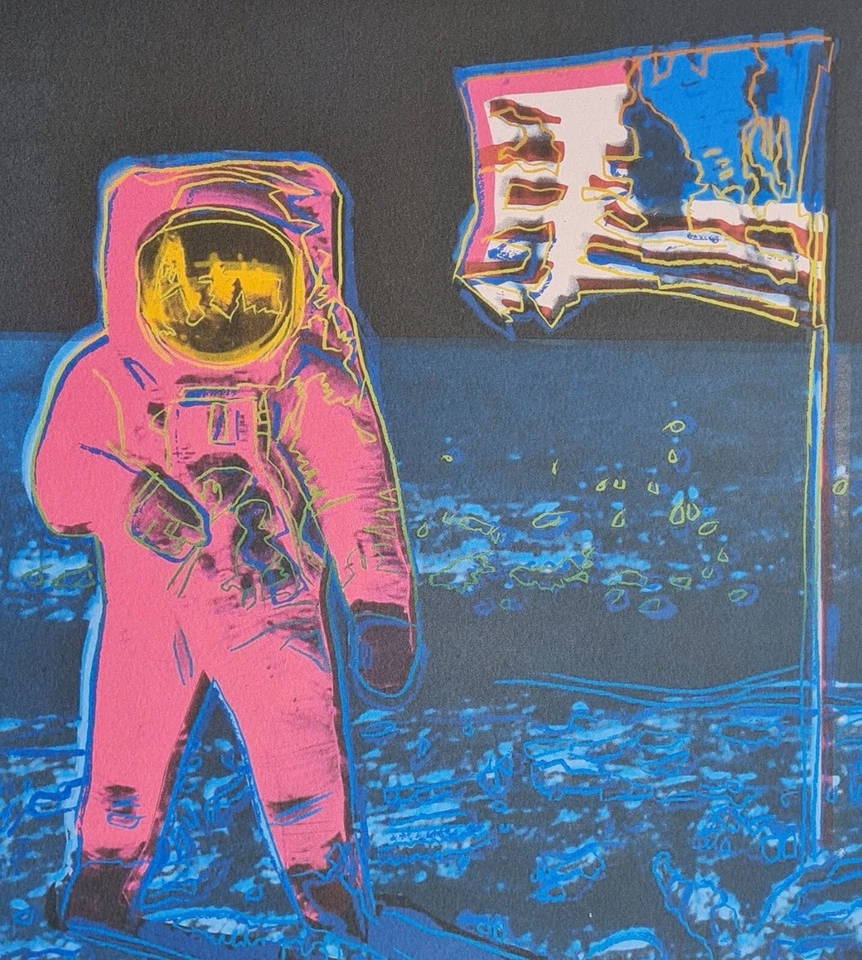 ANDY WARHOL * Moonwalk * 50 x 40 cm * signed lithograph * limited # 41/200 - Bild 3 von 4