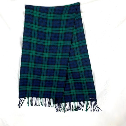 Lands End Night Watch Plaid Scarf Super Soft Tartan Preppy Back to School Gift - Picture 7 of 11