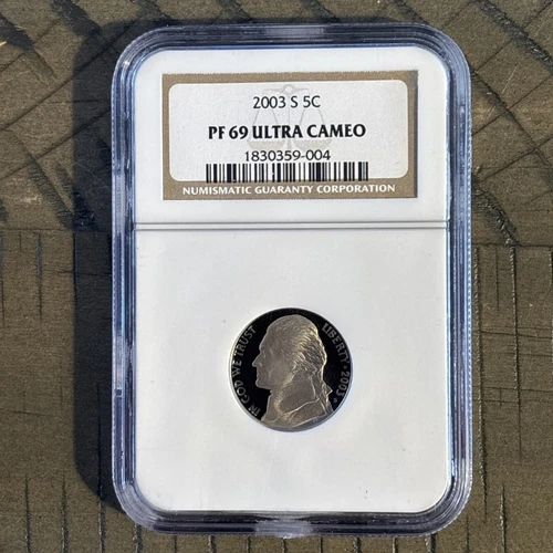 2003-S Proof Jefferson Nickel - NGC PF 69 Ultra Cameo!!!