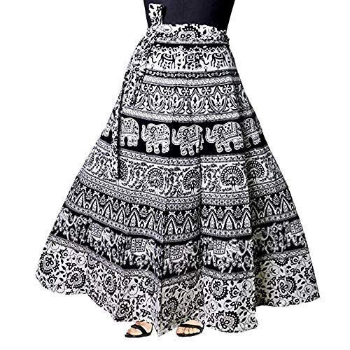 Indian Traditional Rajasthani Cotton Long Skirt Wrap Around For Women C750 - Picture 3 of 6