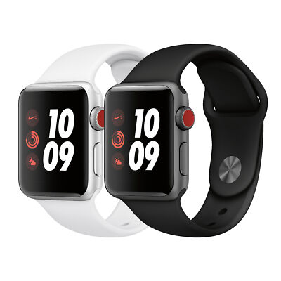 Apple Watch Series 3 Nike+ GPS Cellular Aluminum 38mm Sport Band -  Excellent | eBay