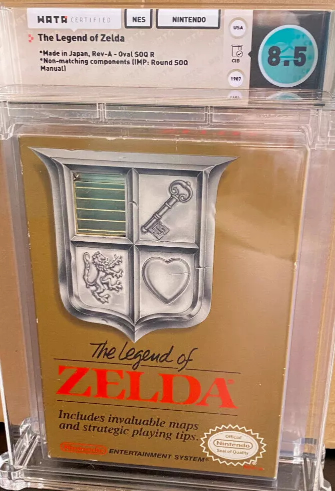 Factory Sealed FIRST Zelda. Predates The Legend of Zelda on NES. VGA Graded  85!