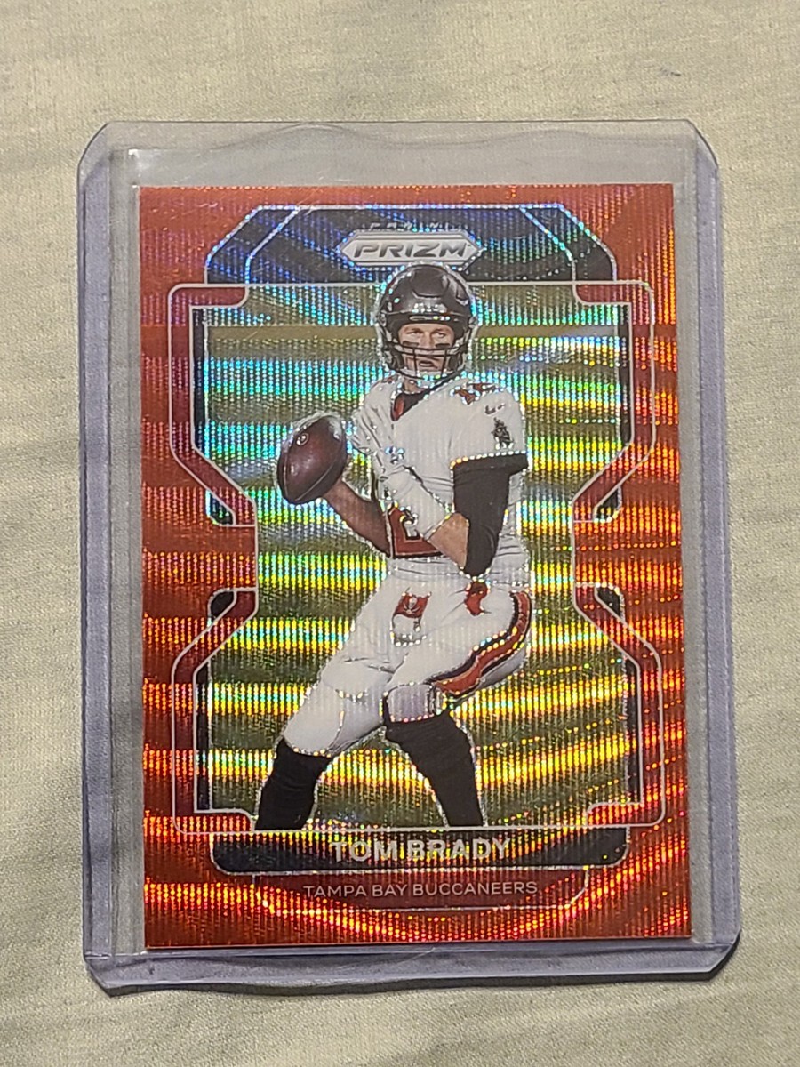 2021 Tom Brady Prizm Red Wave 48 of /149 NFL Buccaneers #294 Eye