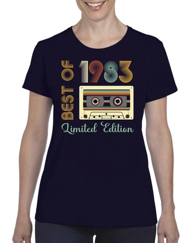 Womens 42nd Birthday T-Shirt Gifts For Mam T Shirt 42 Years Old Best Of 1983 - Picture 7 of 11