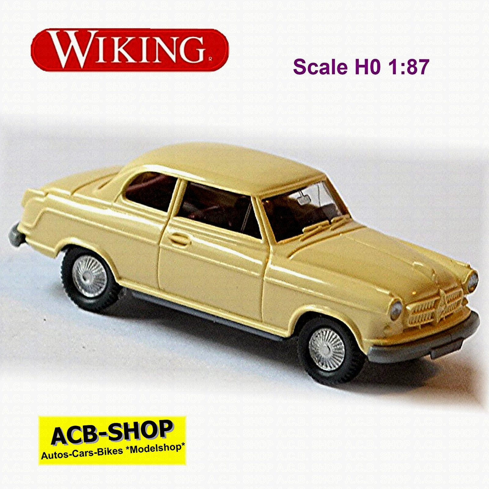Borgward Isabella Limousine 1954-62 Ivory 1:87 Wiking 823 02