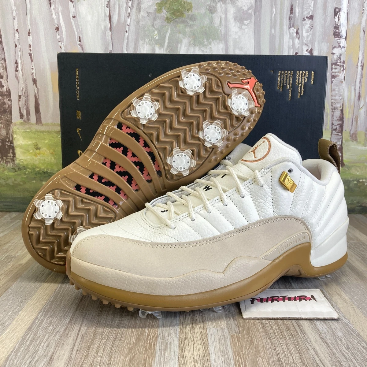 Nike Air Jordan 12 Low Golf Driftwood DM9016-109 Men's Size 8 - 13 Shoes #106