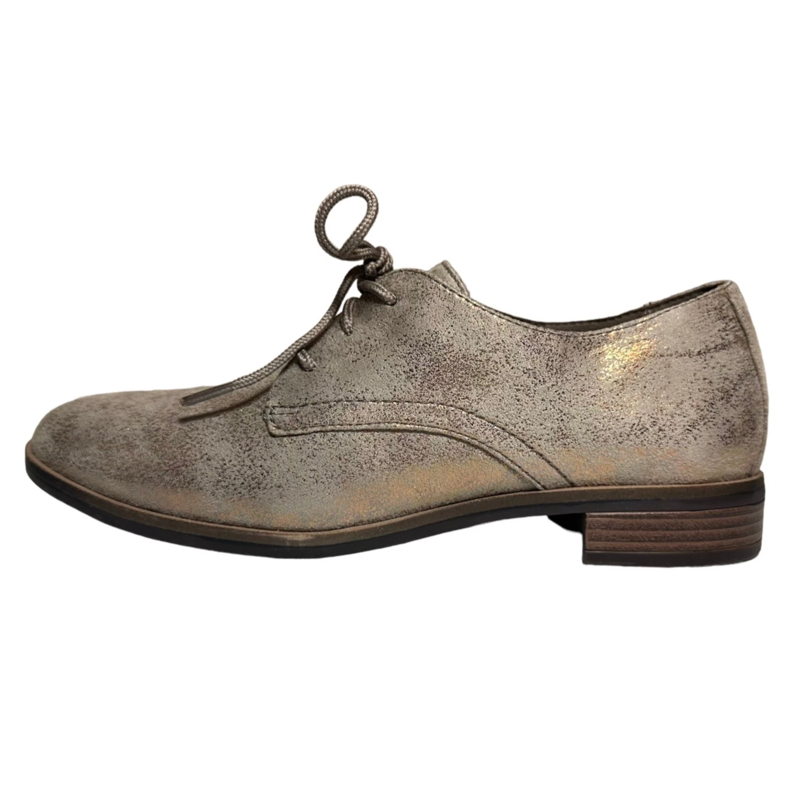 Scarpe stringate Clarks Trish Tye Oxford 5 5 rame metallizzato donna