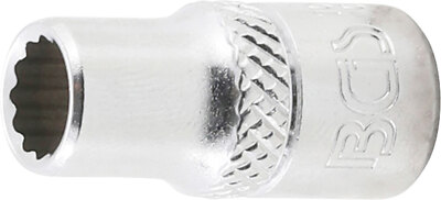 BGS-10873 Steckschlüssel-Einsatz Zwölfkant Antrieb Innenvierkant 6,3 mm (1/4'') S