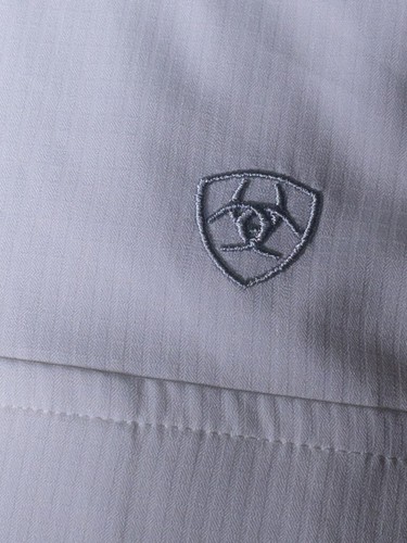 Ariat VentTEK White Classic Fit Short Sleeve Button Up Shirt Men's SMALL NWT - Picture 5 of 12