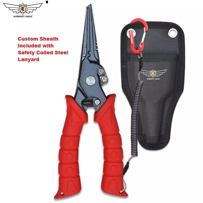 Stainless Steel Fishing Pliers Cuts Braid Open Split Rings Hook