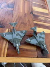 Vintage Dinky Gloster Javelin Fighter Jet No. 735 Made in England Set Of 2