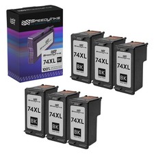 6pk Reman replacement for HP 74XL / CB336WN High Yield Black Ink Cartridge