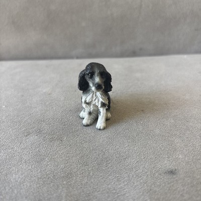 Vintage English Cocker Spaniel Dog Puppy Figurine 1.5''