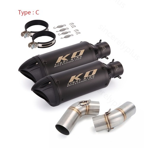 For Ducati Monster 696 796 795 1100 Exhaust Middle Pipe System Motorcycle Tube - Picture 4 of 7