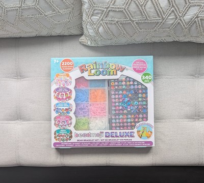 Rainbow Loom Beadmoji Deluxe Bead Bracelet Large Kit & Speed Looms 2200 Bands