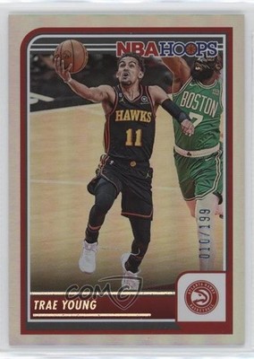 2023-24 Panini NBA Hoops Silver 10/199 Trae Young #117 q2w