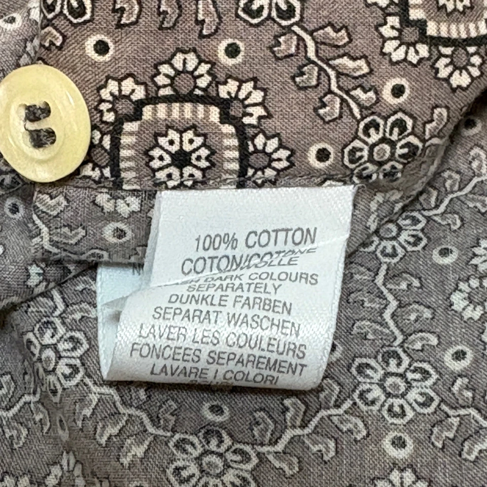 Paul Smith 男式正装衬衫意大利花卉印花纽扣法国袖口 15 码 — 第 4/4 张图片