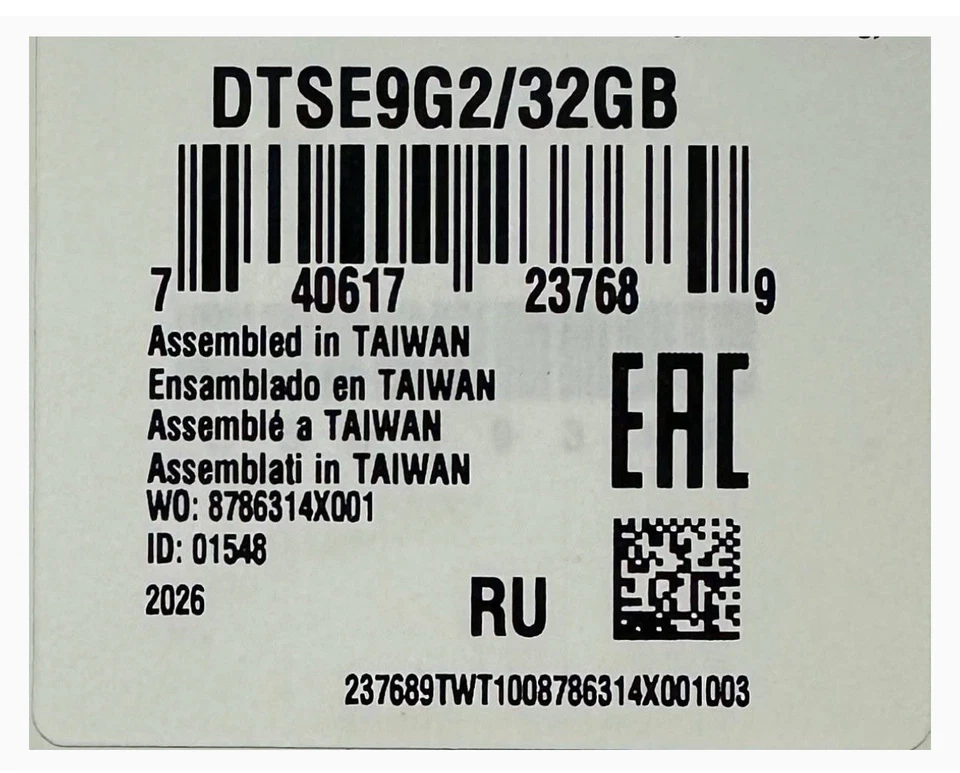 Kingston U Disk DTSE9G2 32GB USB 3.0 Pen Drive Flash Memory Stick DATA TRAVELER - Image 3 of 4