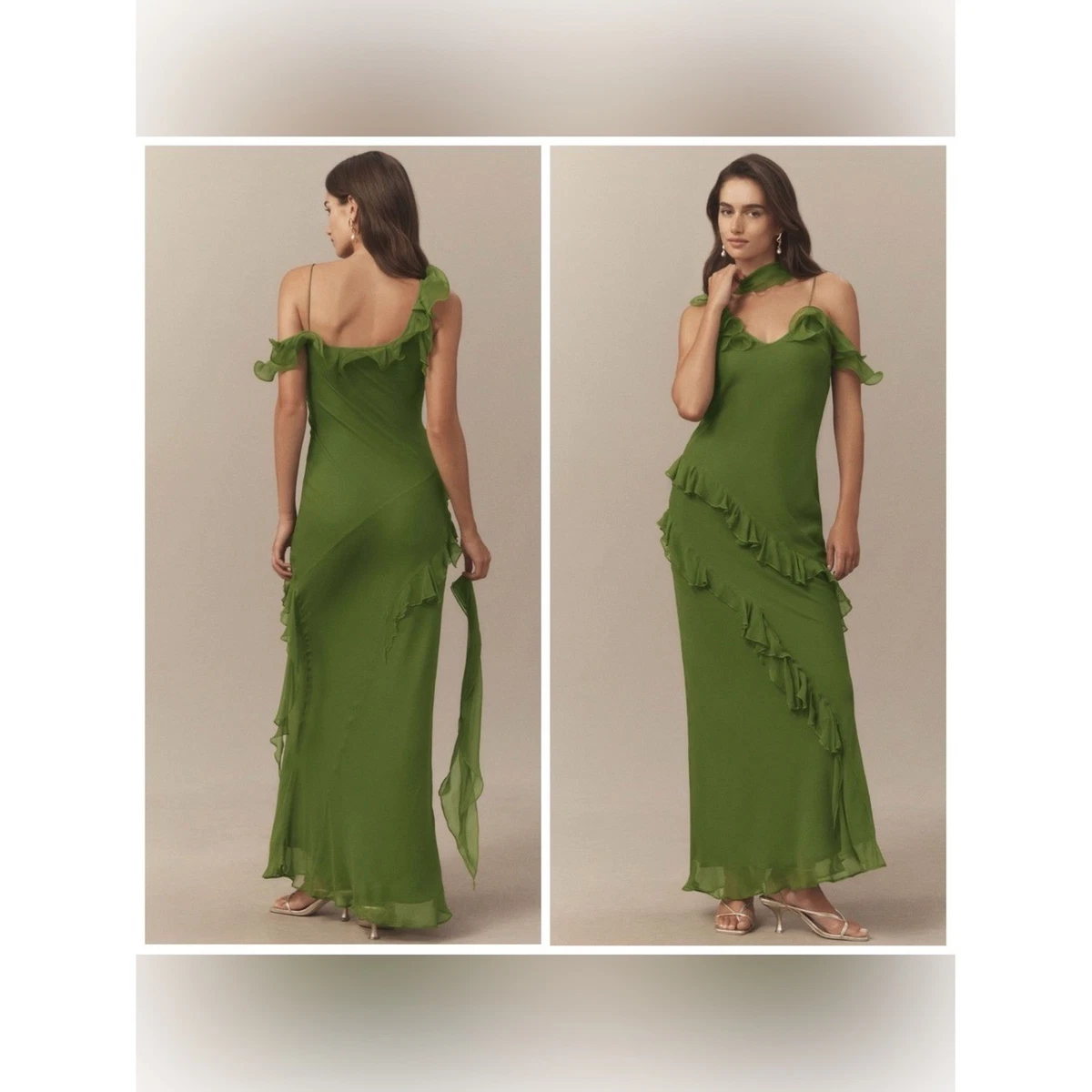 anthropologie de la vali green corset dress De La Vali Cleodora Silk Corset Maxi Gown