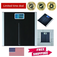 Easy-Read Backlit Digital Bathroom Scale - 0.2 lb Precision for Up to 400 lbs