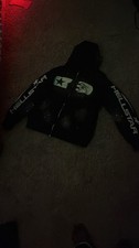 Hellstar Full Zip Graphic Print Hoodie Black ...