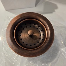 Kitchen Sink 3.5 in. Strainer Drain antique copper w/ Post Styled Basket TDB35AC