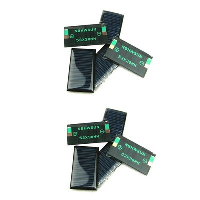 10Pcs 5V 30mA 53X30mm Micro Power Solar Cells Panel Wholesale DIY Sun Panel