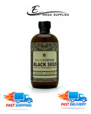 BLACK SEED OIL - 16 oz glass bottle. 100 Pure  Cold-pressed. Unfiltered, Undil